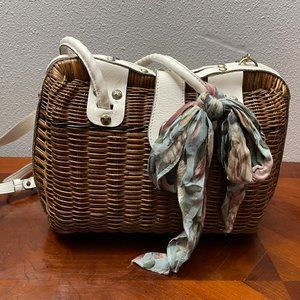 Patricia Nash Lucena Wicker Satchel Bag